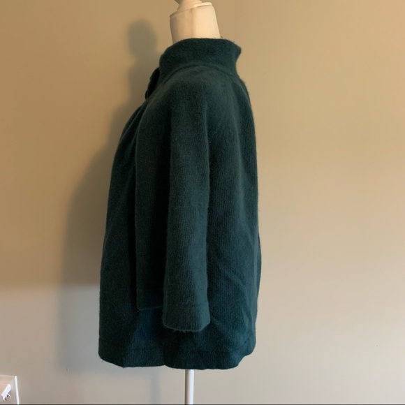 Sarah Spencer Woman Lambswool Angora Cape Poncho Cardigan - Picture 4 of 11